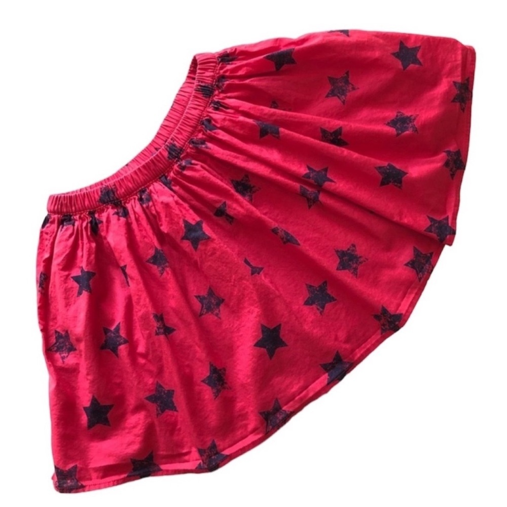 GAPKids Circle Skirt Elastic Waist Red with Blue Stars Girls Size Large